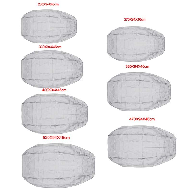 7 size Boat Sun Cover Anti-UV Waterproof for Heavy Duty Marine Fishing Boat Rubber Boat Kayak Inflatable Boat Truck