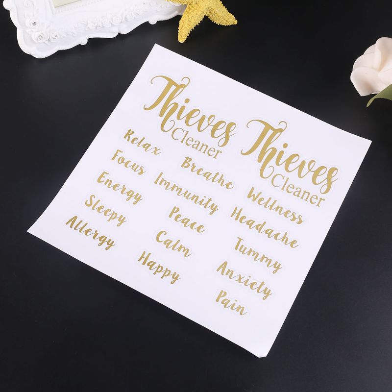 Eterisk olja flaskor etiketter kropps klistermärken heminredning dekaler taggar för alla parfymflaskor -17 januari