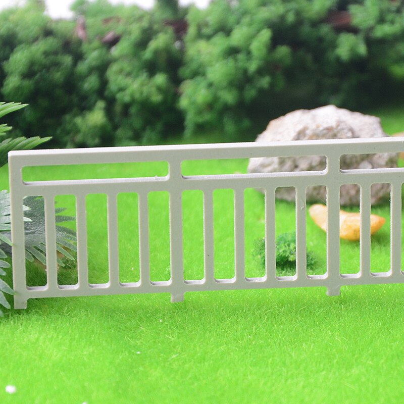 10pcs/lot Architecture Scale Model Mini DIY Building Outdoor Garden ABS Plastic Material Modern Style Garden Fence