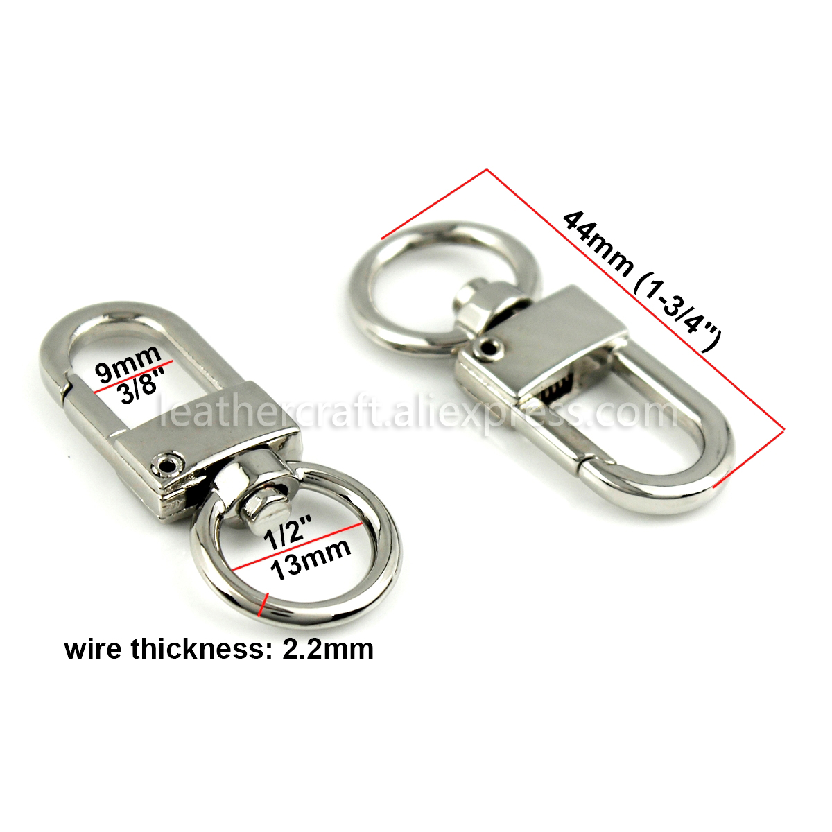 5 Pz/lotto Girevole In Lega Aragosta Chiusura Pinze Chiave - Foto 6