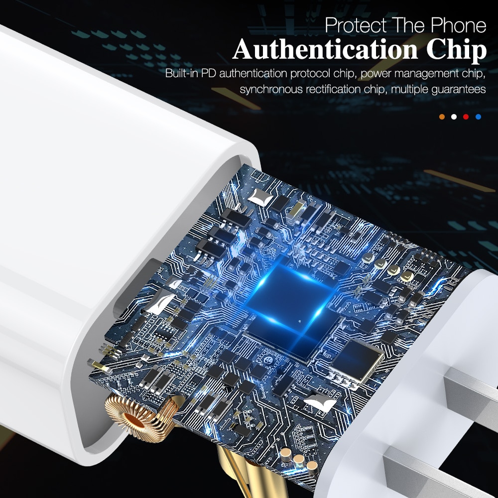 PD 20W USB-C Power Adapter Charger US EU UK Plug Quick Charge 4.0 3.0 Fast Charger For iPhone 12 Mini 11 Pro Max Xs X XR Xiaomi