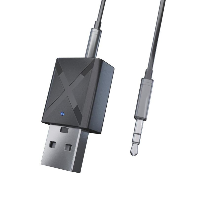 Bluetooth 5.0 modtagende sender aux stereo modtager fm sender 2- i -1 usb interface til bil og tv ter 4 trådløs adapt