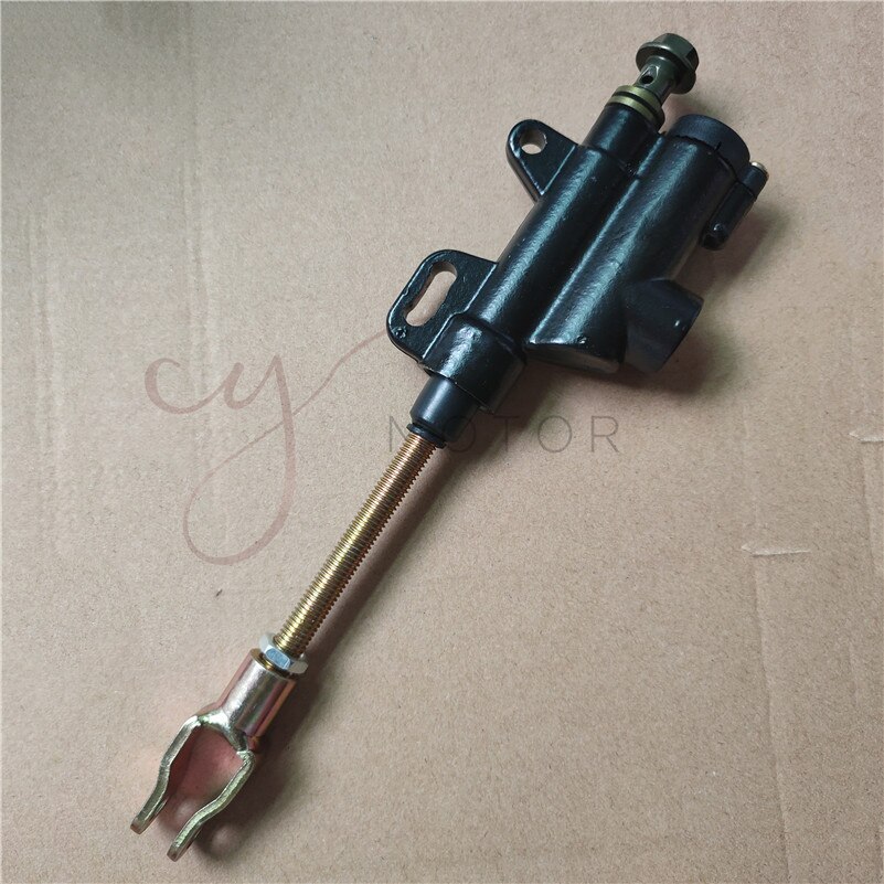 Motorcycle Universal Gold Cylinder Foot Rear Brake Upper Pump Rear Foot Brake Master Cylinder Pump Motor Accessories: Black