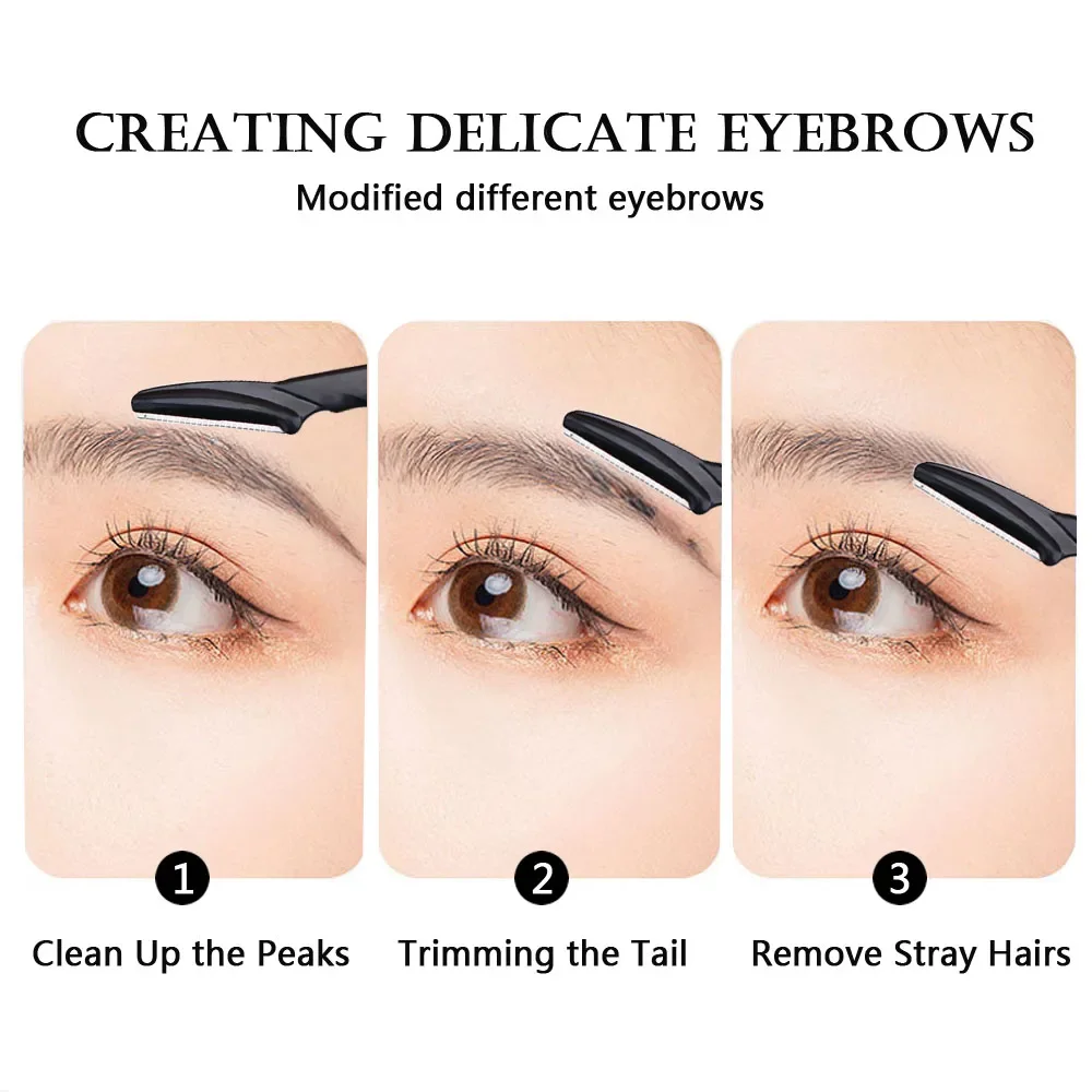 Scheerapparaat Messen Make-Up Epileren Ontharing Cutter Gereedschap Wenkbrauw Trimmer Messen Draagbare Gezicht Scheermes Haar Remover Eye Brow
