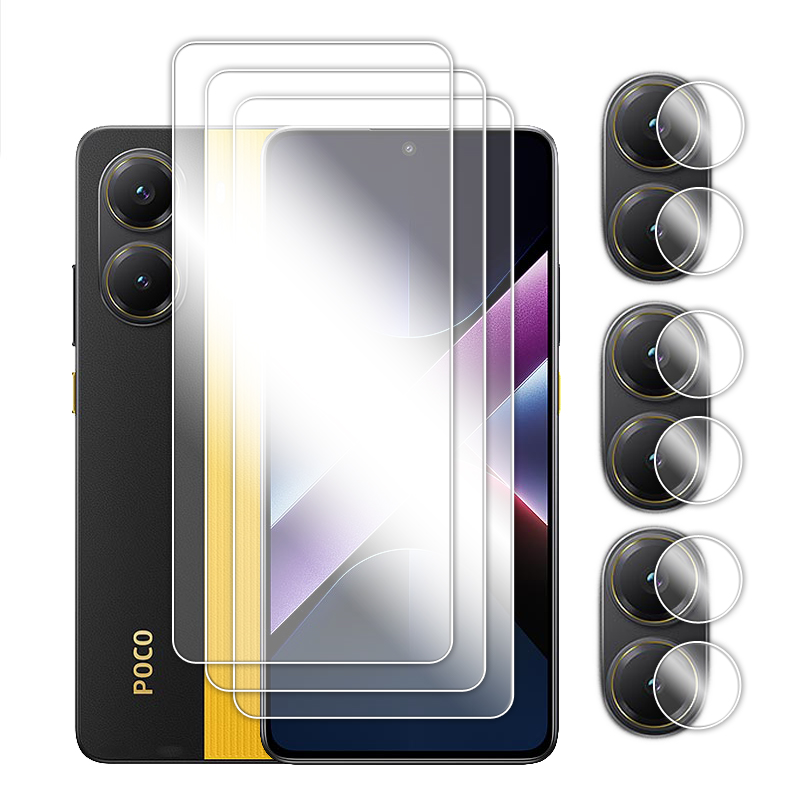 Para POCO X7 Pro 5G vidrio para POCO X7 Pro vidrio templado 6,67 pulgadas pegamento completo Protector de pantalla transparente para Xiaomi POCO X7 Pro Flim: Marfíl