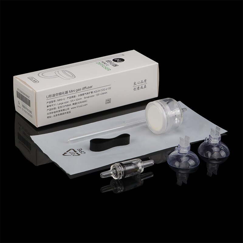 Wuyouchy Uuidear CO2 Diffuser Aquarium Creatieve Aquatische Apparatuur Acryl Raffinaderij Bubble Tonen Fish Tank Plant Verse Zee Water