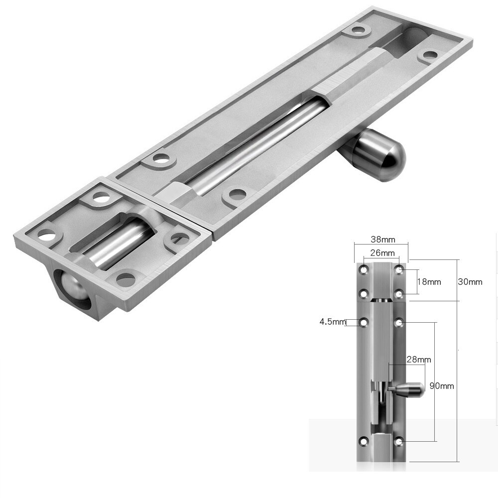 6/12" 304 Stainless Steel Cast Slide door latch barrel bolt