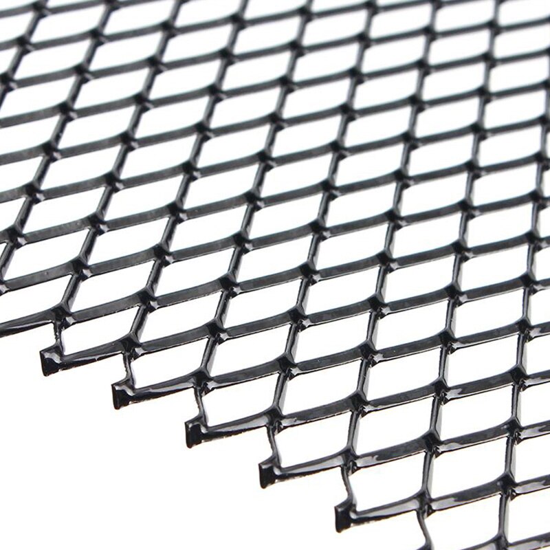 Rejilla de aluminio negro Universal para carreras rejilla de ventilación Personalización de automóviles parrilla 100Cm X 33Cm