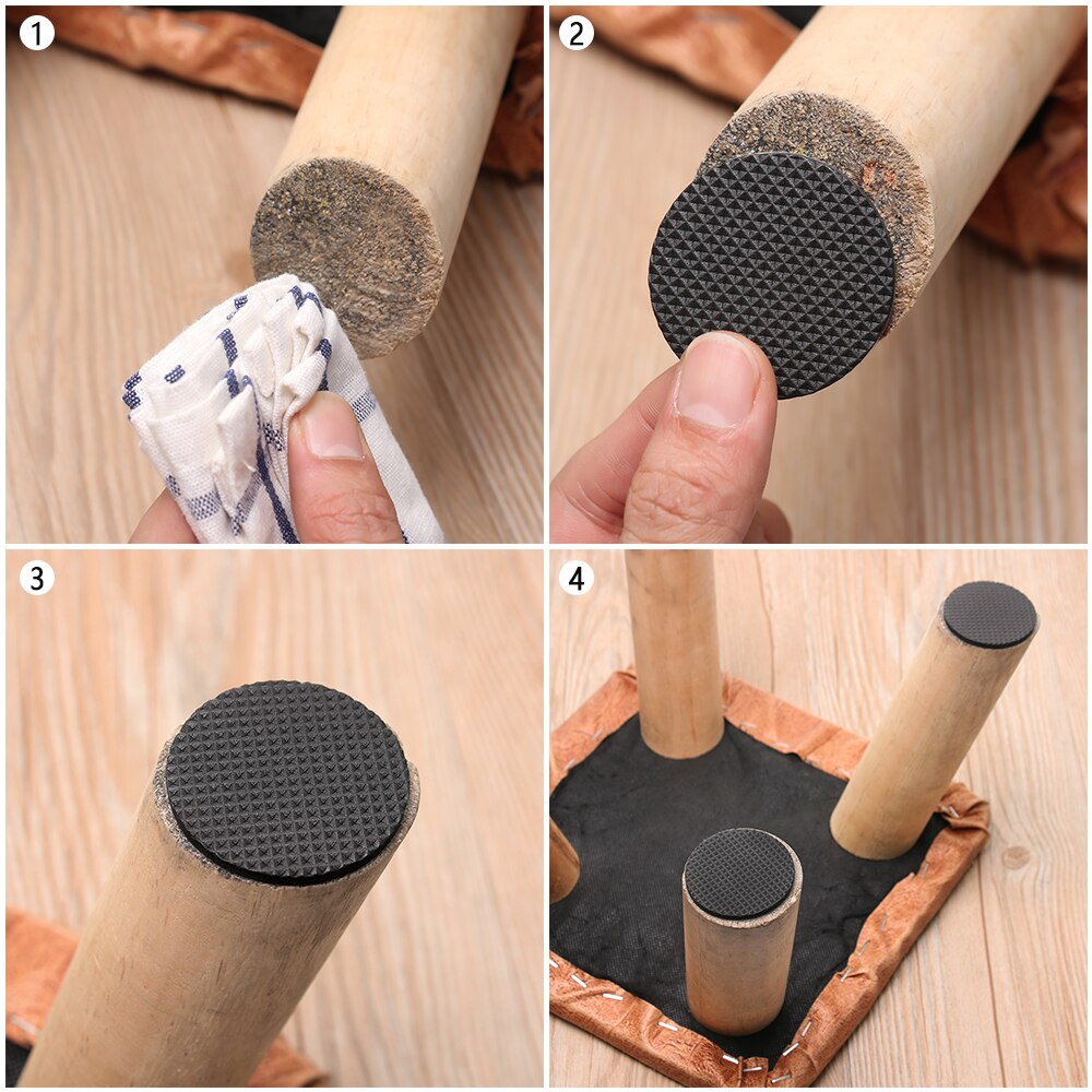 Parachoques suave para silla, accesorios de mesa, Protector de suelo autoadhesivo, alfombrilla antideslizante, almohadillas para patas de muebles, 1/2/6/15/24 Uds.