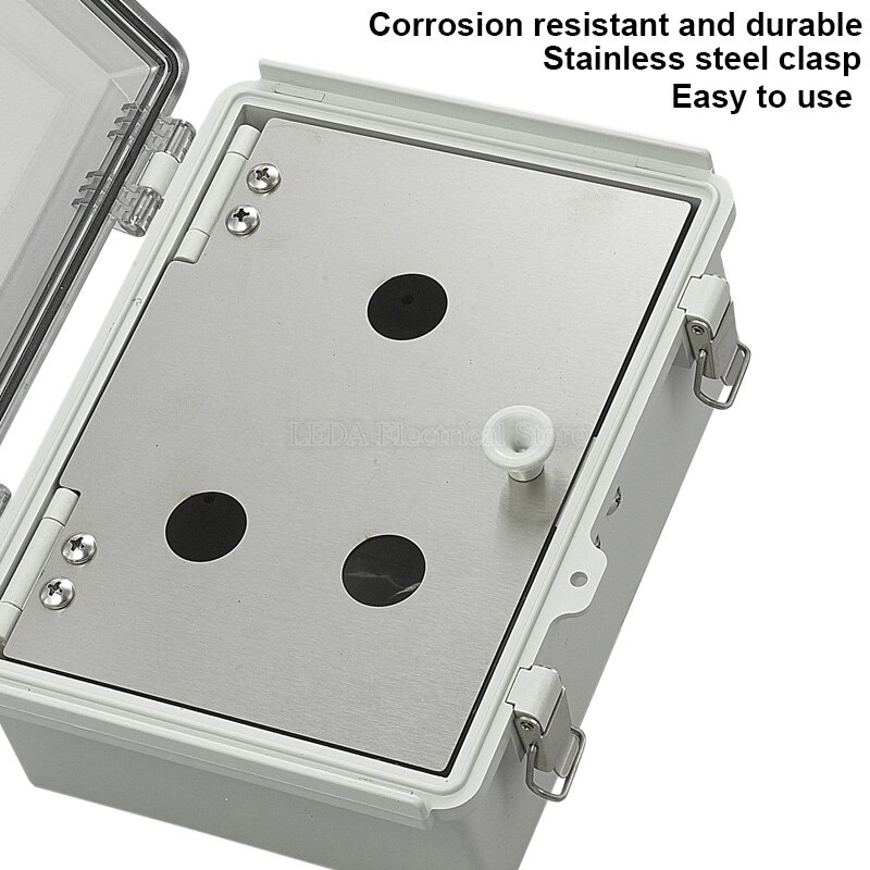 Indoor and outdoor waterproof button switch control box plastic rainproof electric control box box electrical protection cover