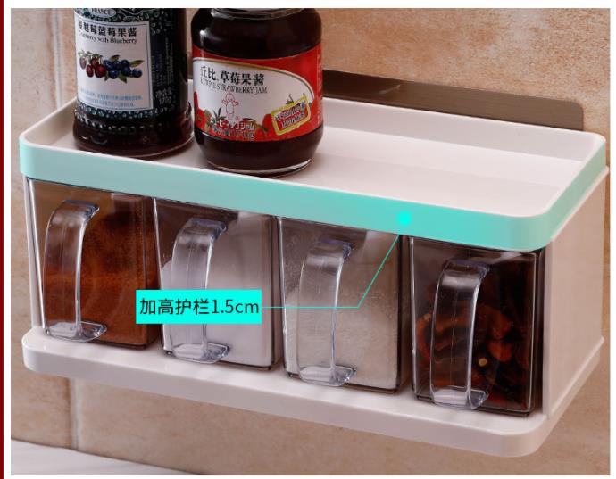 Wall Mounted Kitchen Seasoning Box Rack Shelf Hous... – Grandado