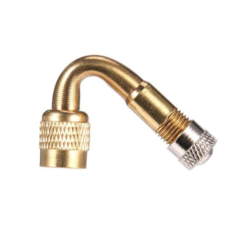45/90/135 Degree Brass Air Tyre Valve Extension Motorcycle Car Bicycle Air Tyre Valve Caps Schrader Valve