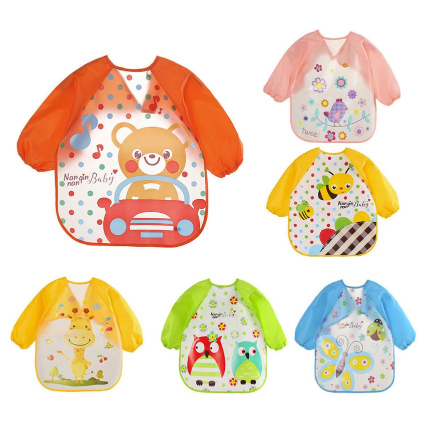 Bavoirs et bavettes de bébé | Vêtements à bavette, EVA, imperméables, à manches longues, dessins pour enfants, accessoires d'alimentation, bavoirs de bébé pour bébés 18Jul8