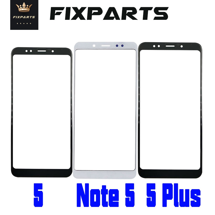 Note 5 Tactile d&#39;affichage Avant de L&#39;écran Tactile En Verre Panneau Note 5 Pro 5 Plus Xiaomi Redmi 5 Digitizer Lentille Note5 capteur tactile 5 Plus