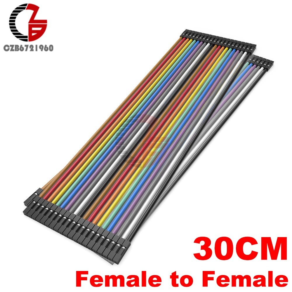 40 Pin Dupont Kabel 10 Cm 20 Cm 30 Cm Male Naar Male Naar Vrouwelijke Aan Vrouwelijke Dupont Lijn Broodplank jmper Draad Connector Voor Arduino Diy: 30CM Female-Female