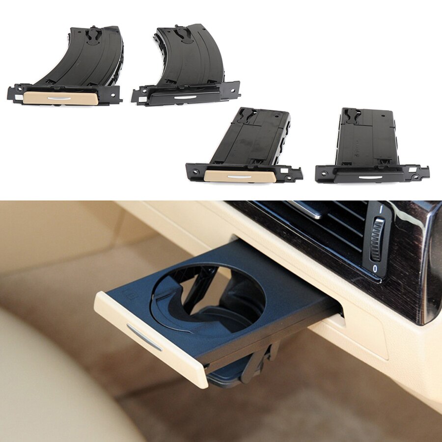 Montaje de portavasos para coche, accesorio de color negro y Beige, para BMW Serie 3, E90, E91, 318i, 325i, 328i, 51459173463