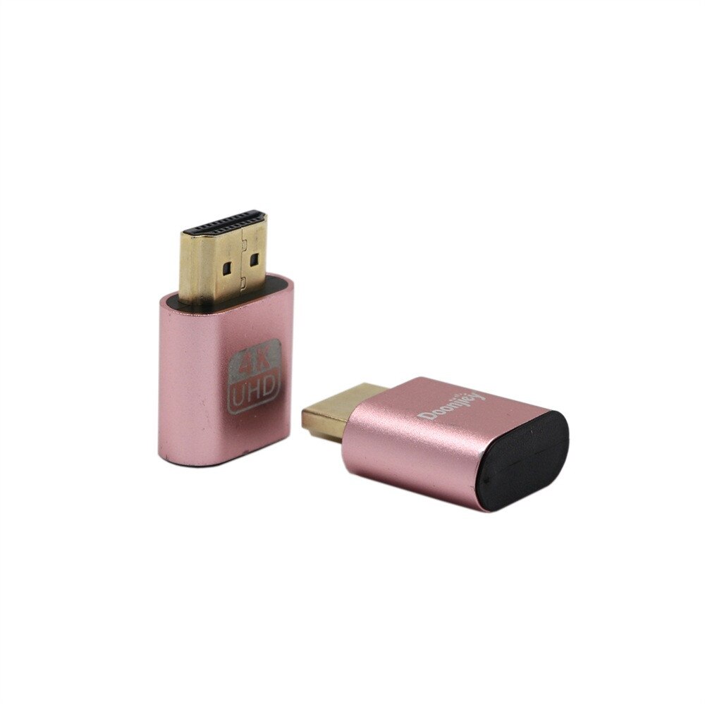 VGA Virtual Display Adapter HDMI-compatible 1.4 DDC EDID Dummy Plug Display Emulator Support Plug And Play Plug