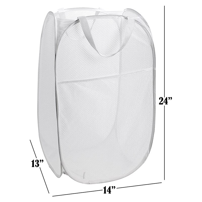 Opvouwbare wasmand, draagbaar, duurzame handgreep, opvouwbare opbergruimte, gemakkelijk te openen. de opvouwbare wasmand