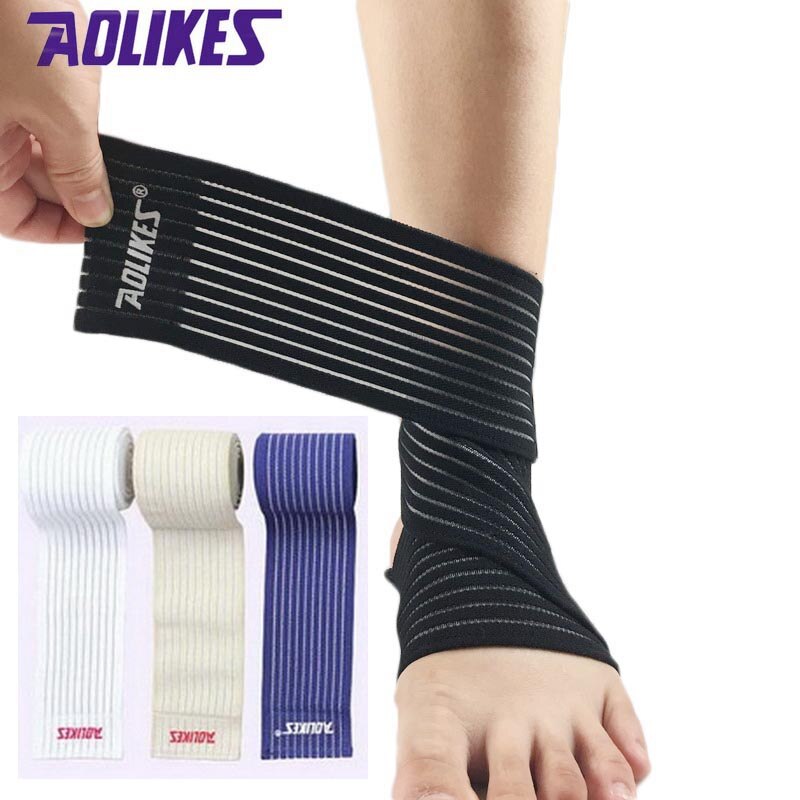 AOLIKES – Bandage de cheville élastique pour Sport, 1 pièce, pour la gymnastique, bande de protection des pieds, Support de retenue des tendons d&#39;achille, ceinture plantaire