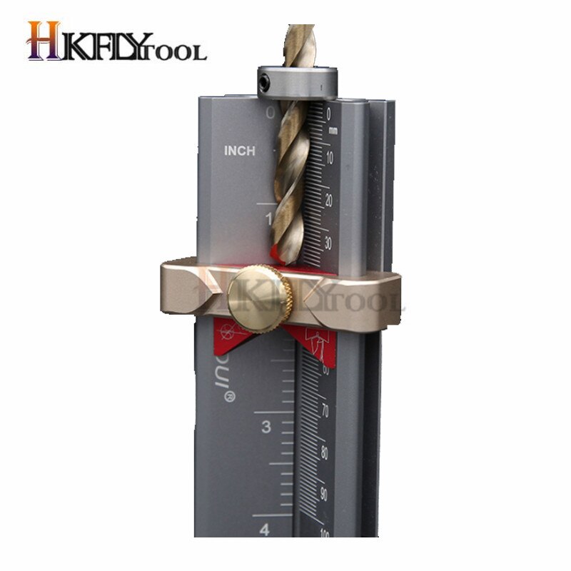 Drill Depth Gauge Drill Stop Measure Drill Point Angle Gauge Grinding Gage and Table Saw Height Gauge High Precision Measurer