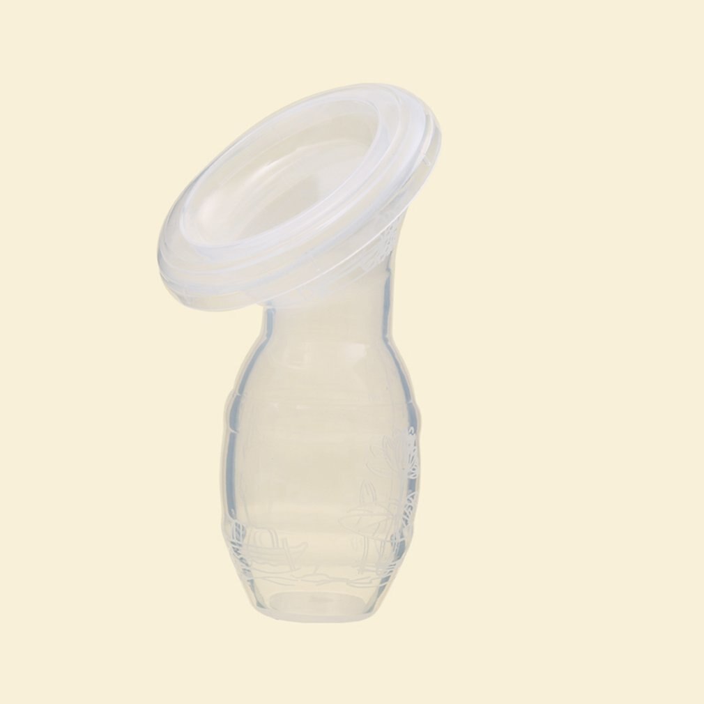 Full Silicone Breast Pump Manual Breast Pump Partner Milking Anti-overflow Milk Collector Automatically Collect Breast Milk: Default Title