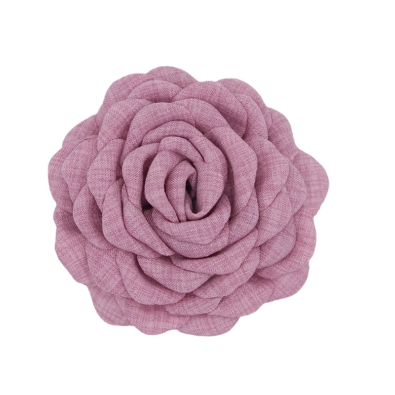 100 Mm Raso Camelia Fiore Grande Spilla Perni Fatti A Mano Tessuto Fiore Spille Spilla Per Festa Di Nozze Per Donne Uomini Vestito Abbigliamento Accessori Gioielli Regalo, Metallo
