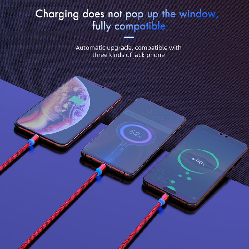 doprowadziło magnetyczny kabel USB 2.4A szybkie ładowanie typ C kabel magnetyczna ładowarka ładowanie danych kabel mikro USB kabel robić telefonu komórkowego kabel USB