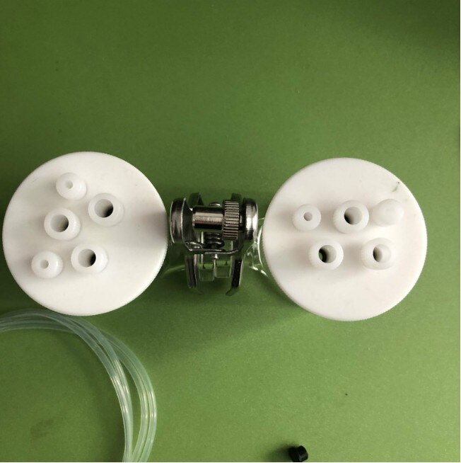 Type h forseglet celle. h-type udskiftelig ionbyttermembran forseglet elektrolytisk celle. elektrokemisk matchende elektrode.