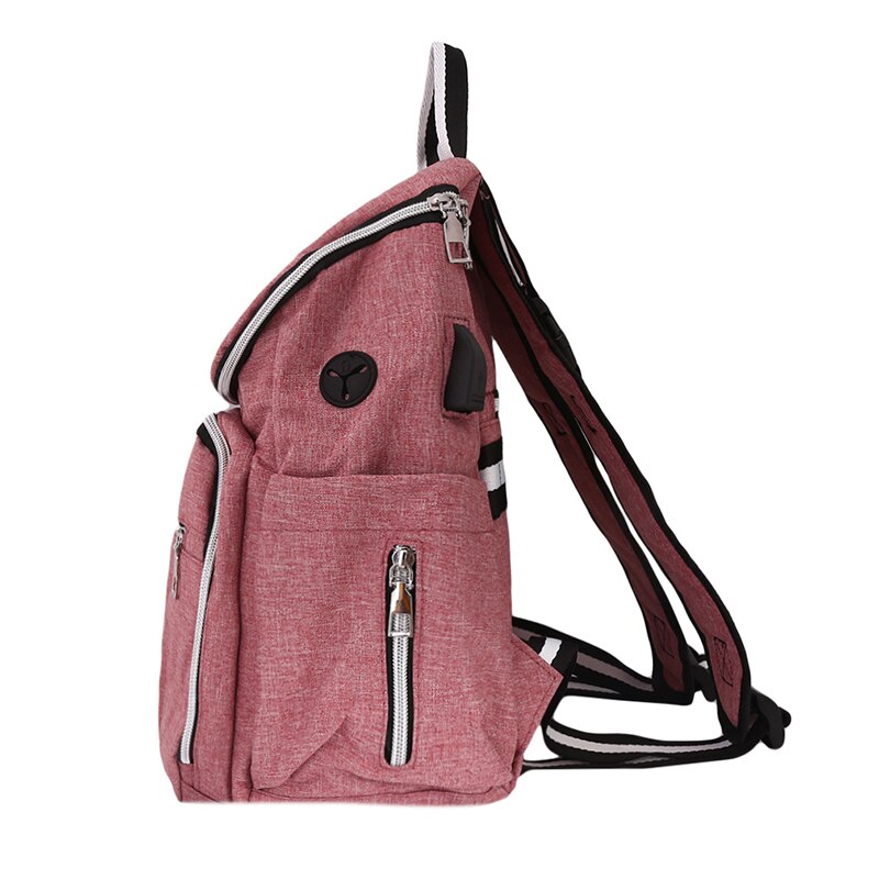 Multifunctional Mummy Backpack Large Capacity Organizer USB Charging Port with Nursery Bottle Thermal Bag Multifunction Backpack