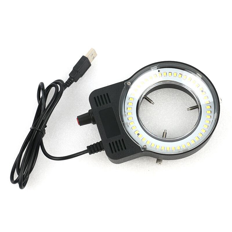 48 led smd usb justerbar ring lys illuminator lampe til industri mikroskop industriel kamera nifier: Default Title