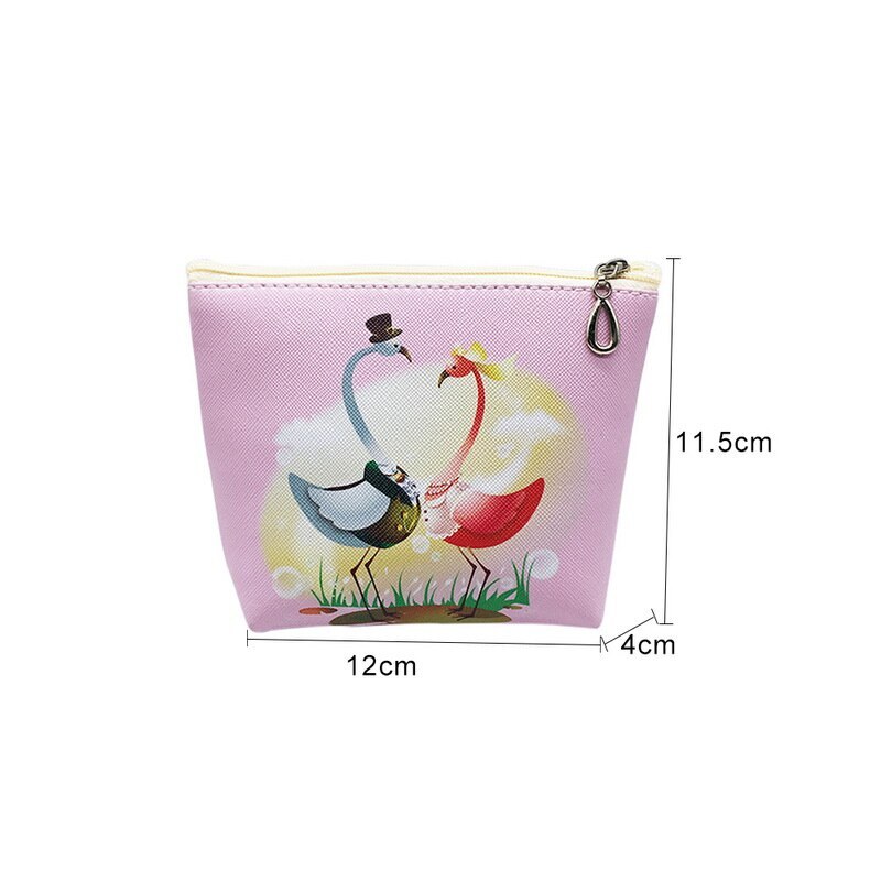 Flamingo Tragbare Sanitär Serviette Lagerung Tasche Leinwand Sanitär Pads Windeln Tasche Nähen Kit Geldbörse Kreditkarte Halter Taschen