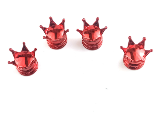 4 Stück Universal Crown Wheel Ventilabdeckungen Luft staubdicht wasserdicht Auto Motorrad Reifen Felgenabdeckungen Auto Dekoration Ventilkappen: Elfenbein