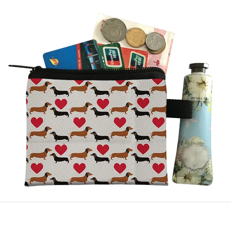 Simpatico gattino gatti/cuccioli stampa portamonete per adolescenti borse da scuola per bambini bambini donne per viaggio borsa portamonete d'argento portatile