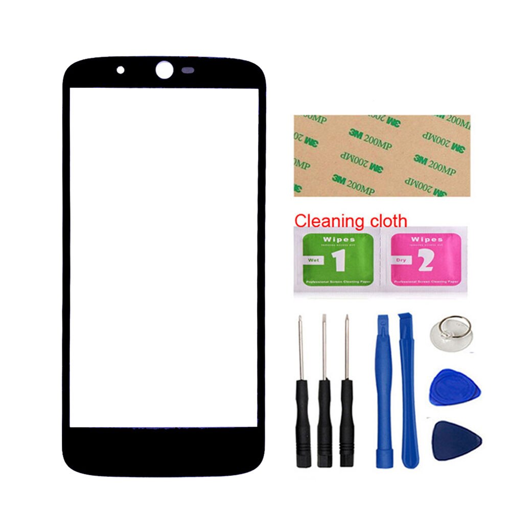 Mobile Front Panel Glass For Acer Liquid Zest Plus Z628 Front Glass Outer Glass Cover Panel Replacement (No touch Screen): Black Tools
