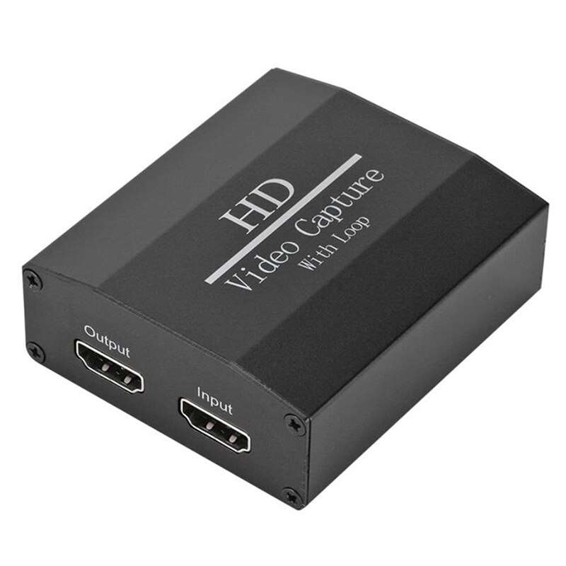 4K USB 2.0 HDMI Video Capture Card 1080P Grabber Screen Record with Loop Output