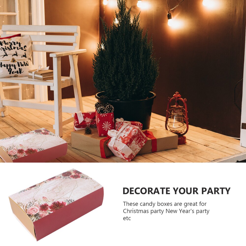 2 Pcs Paper Boxes Candy Birthday Boxes for Birthday Wedding Party