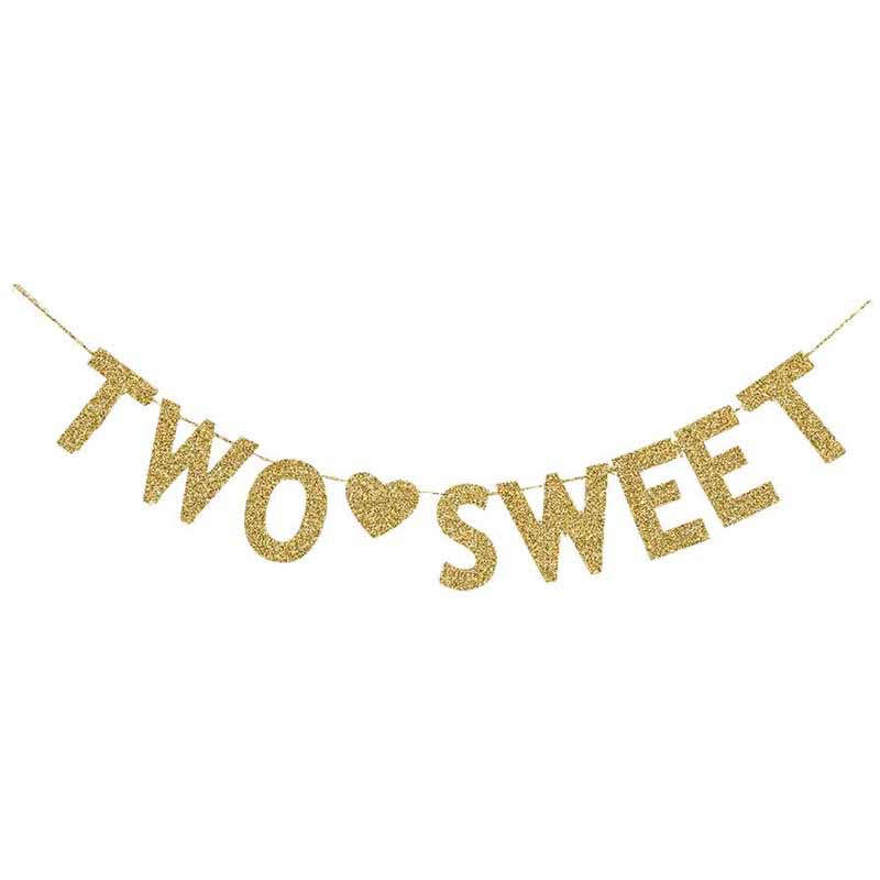 Twee schattige banners voor een babymeisje en een jongen, s 2nd verjaardagsfeestje voor een tweeling, een babyshower of een feest.