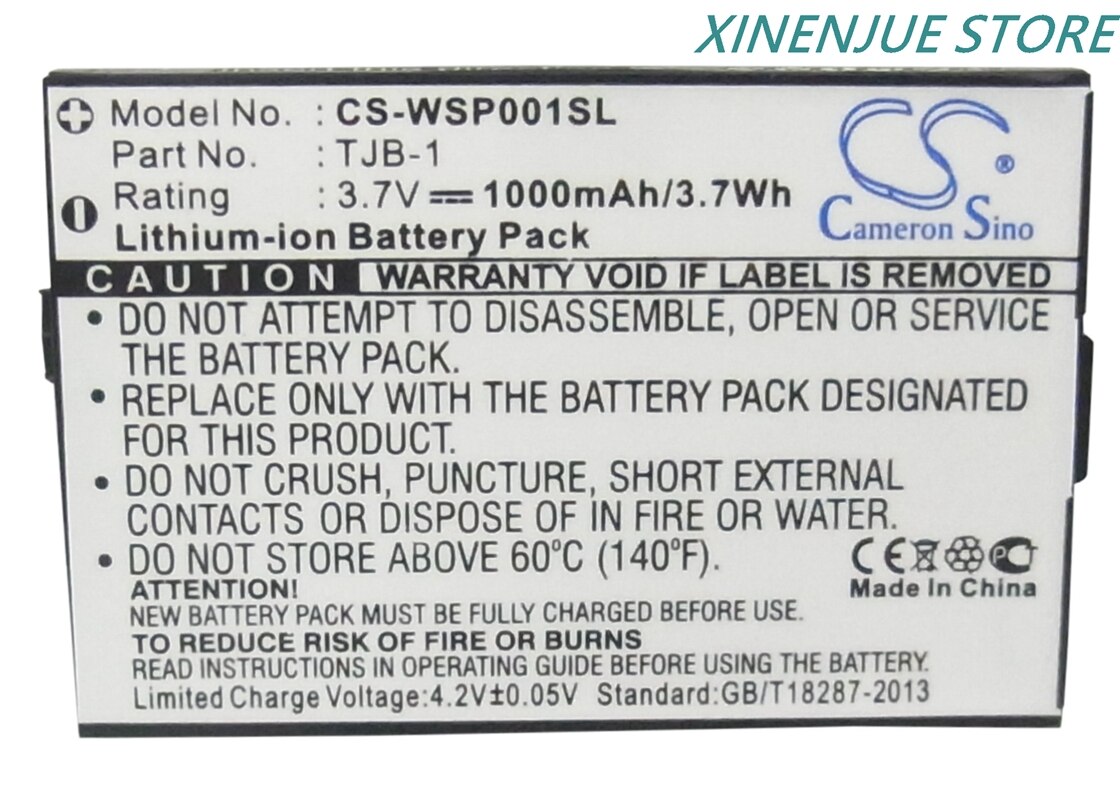 CS 3.7V/1000mAh bateria BB100,TJB-1 robić Swissvoice MP01,Binatone B200,Hagenuk E62,Maxcom MM132,MM133,MM500BB