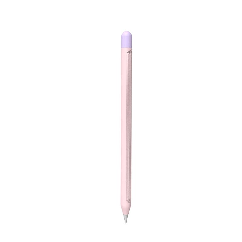 Para apple pencil 2 caso capa tablet caneta caso ipad caneta protetora pele macia silicone ponta capa titular tablet caneta de toque x6ha: Rosa
