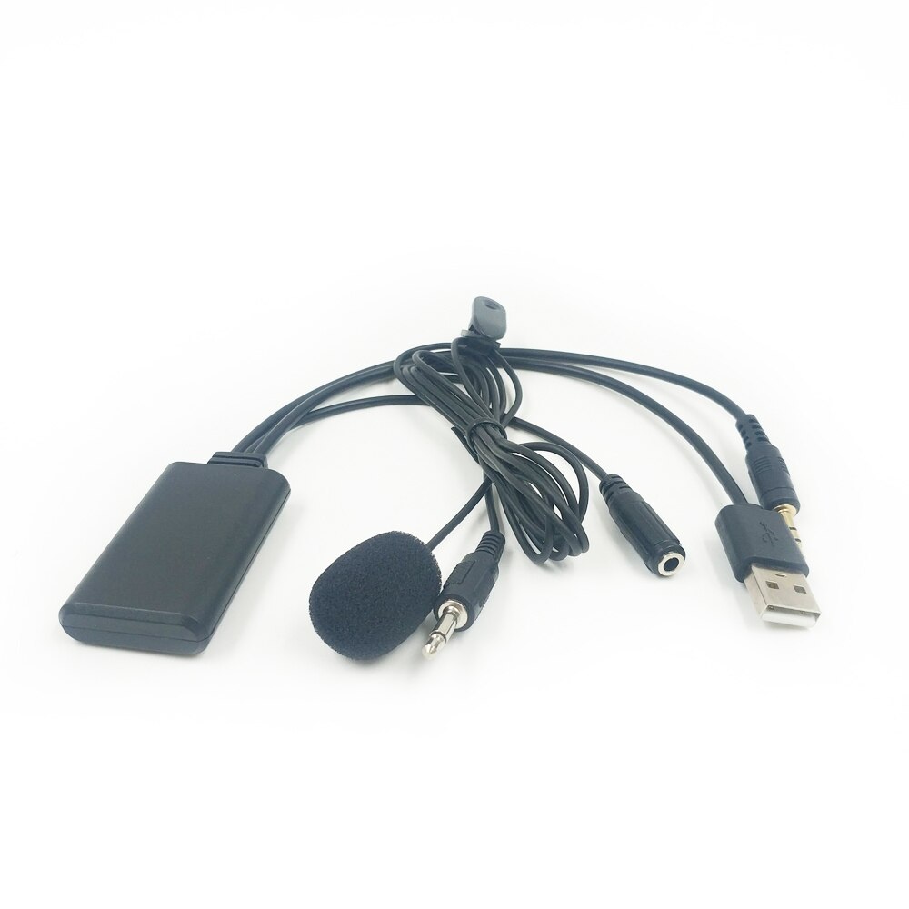 Biurlink Car Radio Stereo Universal Bluetooth 5.0 Style AUX USB / 2RCA Connector Microphone Handsfree Adatper
