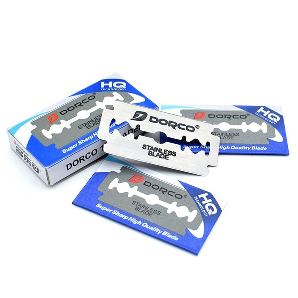 Unisex 10PCS/Box Blade Stainless Steel Razor Double-sided Razor Blades Shaving Razor Shaver Manual Razor Blade Shaving Tool