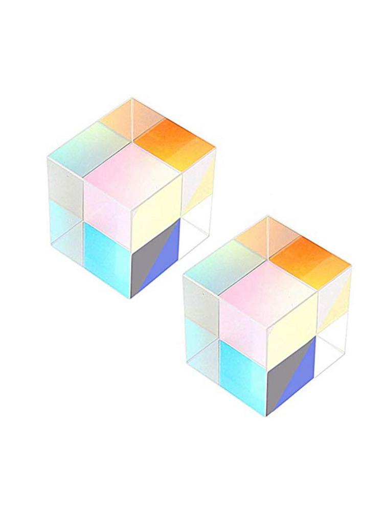 Optic Prism Cube Glass Triangular Prism Light Cube Combination Dichroic Prism Optical Glass Lens