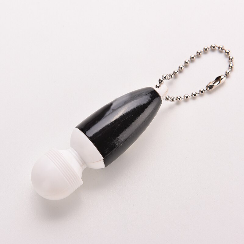 Draagbare Mini Massage Stok Tiny Stress Elektronische Key-Chain Ring Full Body Massager Met Knop (Willekeurige kleur)