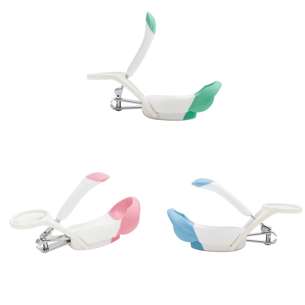 Pocket Mini Metal Nail Clipper Cutter Baby Magnifying Finger Toe Glass Trimmer Manicure Pedicure Care Scissors Tools