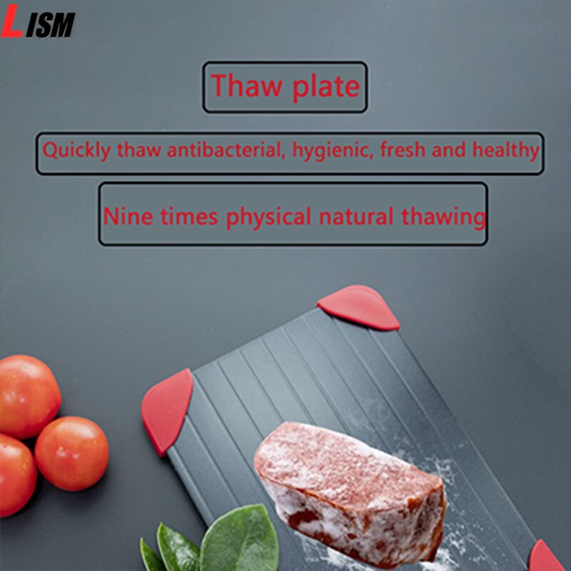 Plateau De Décongélation Rapide En Aluminium Aéronautique - Pour Viande, Poisson Et Aliments Surgelés - 335g Plaque De Décongélation Rapide