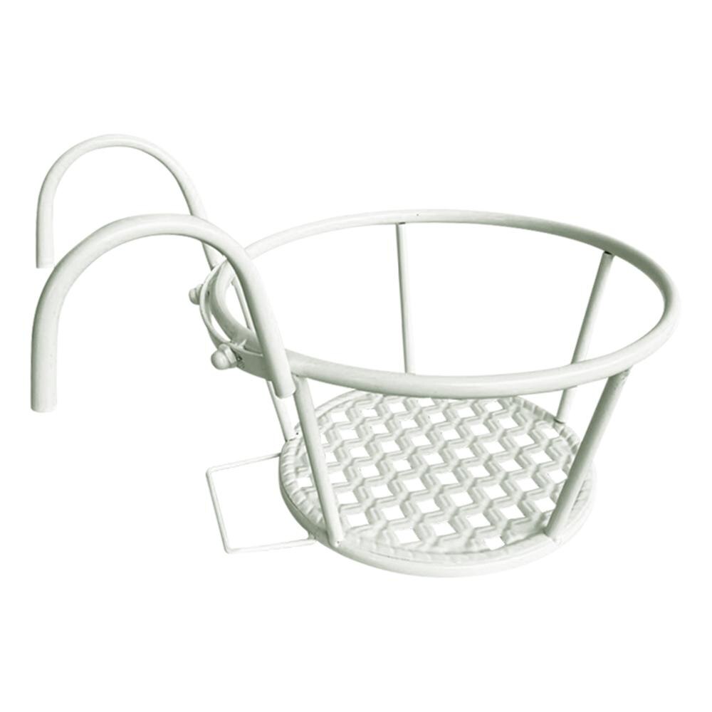 1 PC Detachable Metal Fower Pot Balcony Garden Plant Hanging Pots Basket Plant Garden Wall Balcony Decor Basket