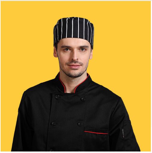 Lusofie Volwassen Chef Hoed Verstelbare Elastische Keuken Koken Chef Hoeden Witte Baker Hoed Koken Cap Voor Mannen Vrouwen, Wit, Eén Maat