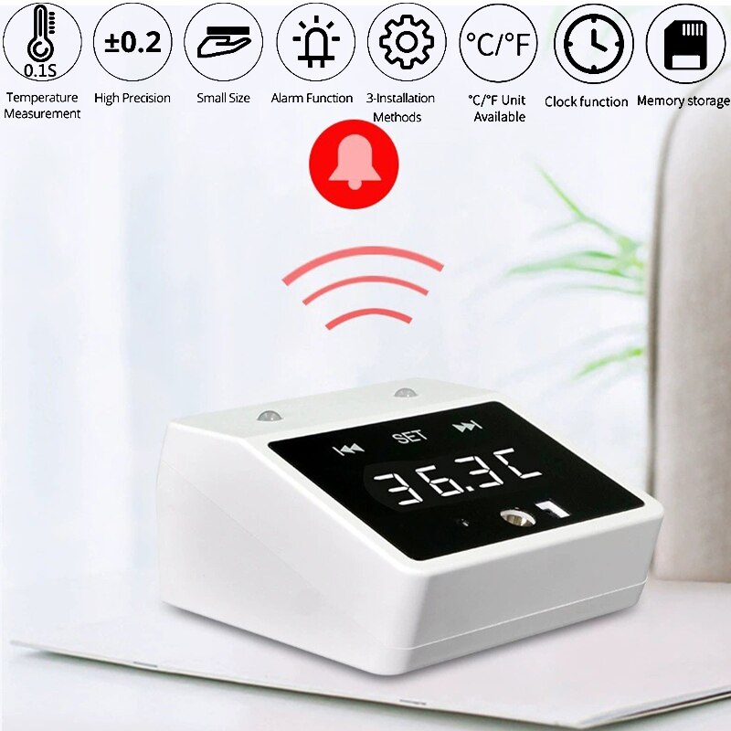 Electronic Digital Thermometer Home Outdoor Body Temperature Monitoring Infrared Non-contact Forehead Thermometer Mall Desktop
