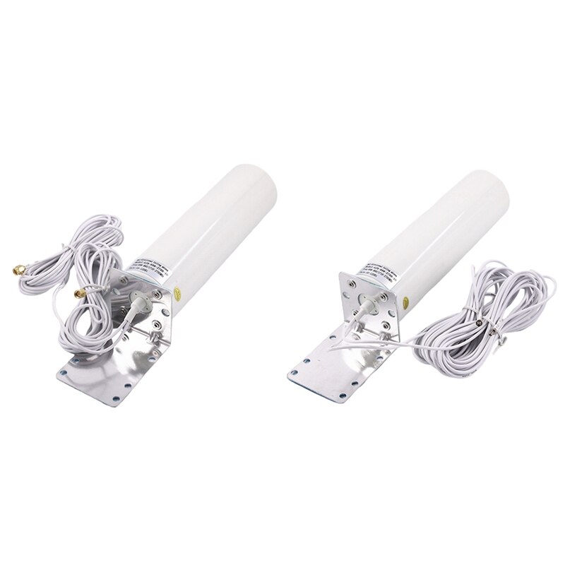 Wifi-antenne 4g lte-antenne sma 12 dbi omni-antenne mannelijk 5m dubbele kabel 2.4 ghz voor  b315 e8372 e3372 zte-routers