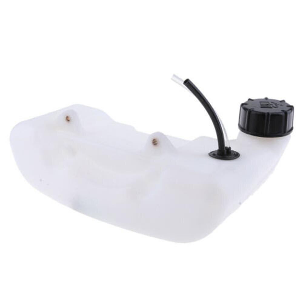 Electric Bicycle Fuel Tank White Plastic Gas Fuel Tank For Scooter For Gokart Mini Bike 43Cc 47Cc 49Cc